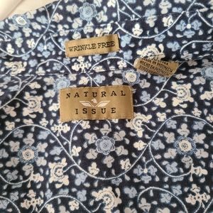 Natural issue button up